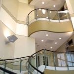 Photo: Frisco TX Endodontics building's interior, lighted stairway